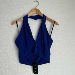 21 Saints Blue Halter Top NWT Size L